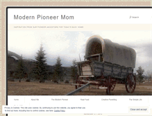 Tablet Screenshot of modernpioneermom.com